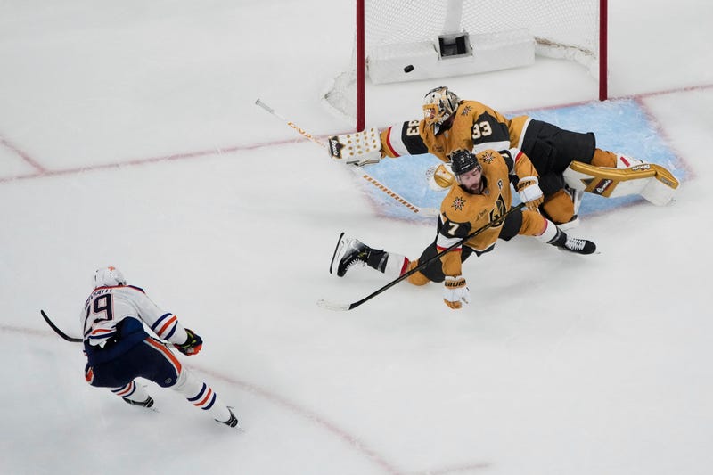 APTOPIX Oilers Golden Knights Hockey