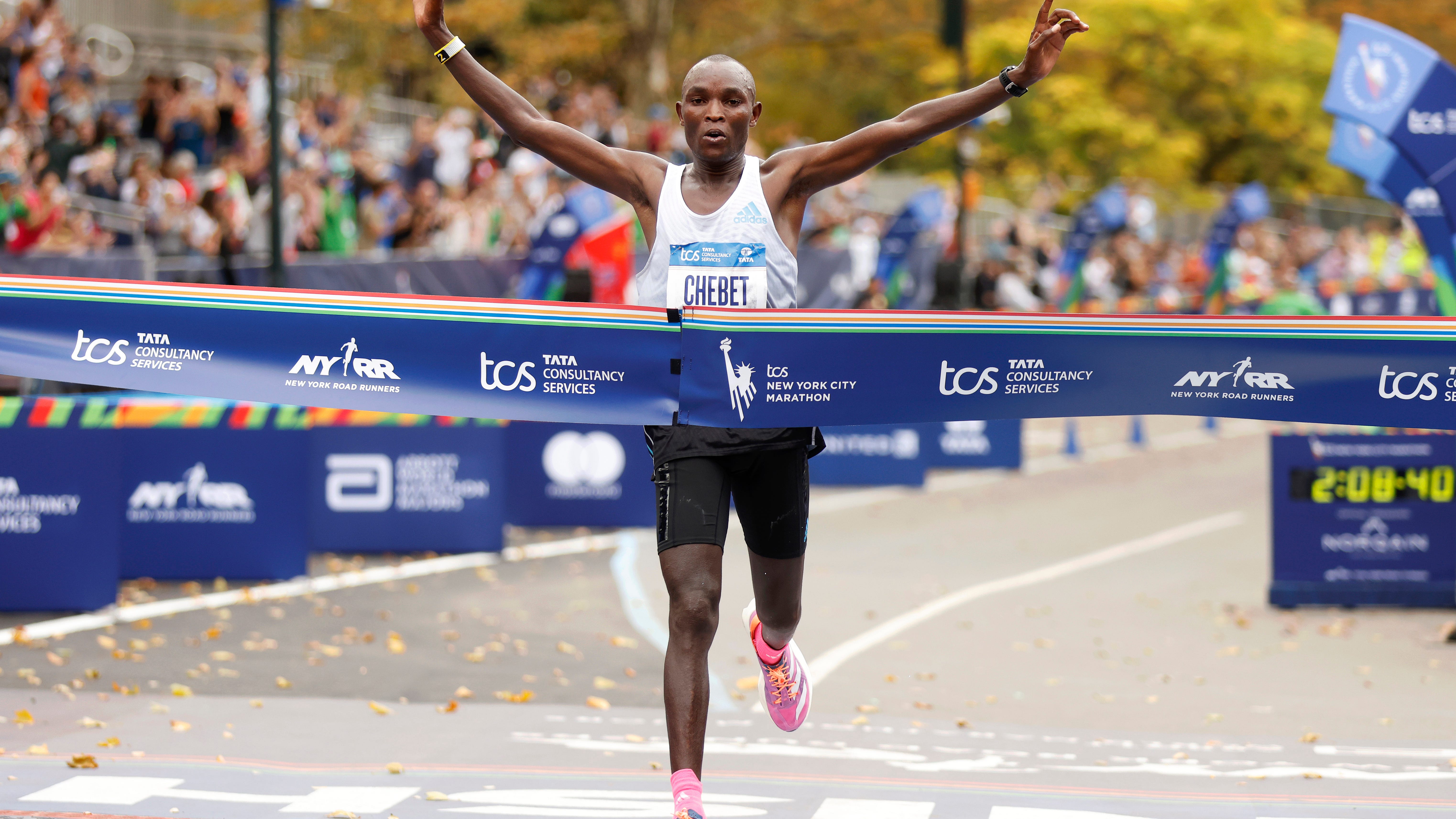 Chebet and Lokedi of Kenya win NYC Marathon races in debuts