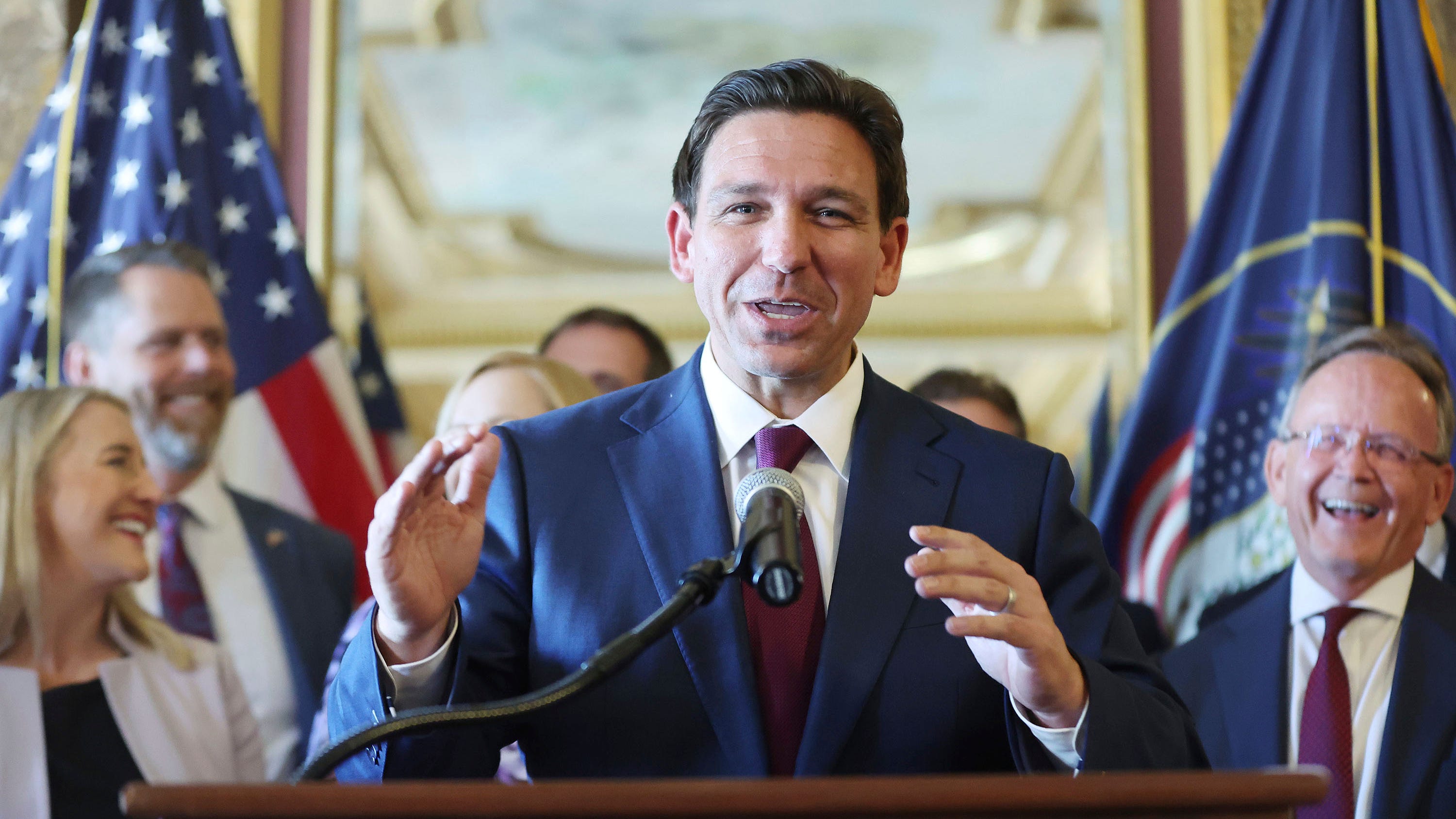 DeSantis, in deeply conservative Utah, says he's driven more by faith in God than by politics
