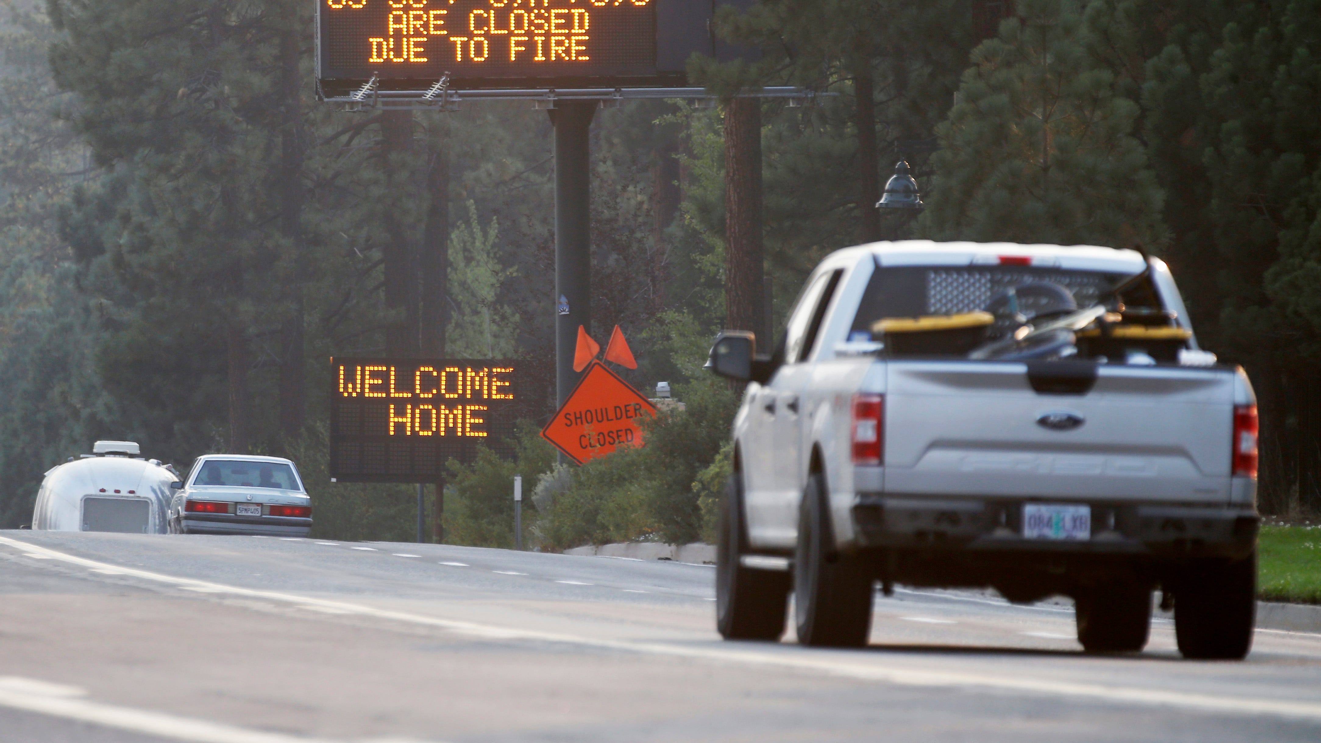 Lake Tahoe evacuation orders lifted, but fire threat remains