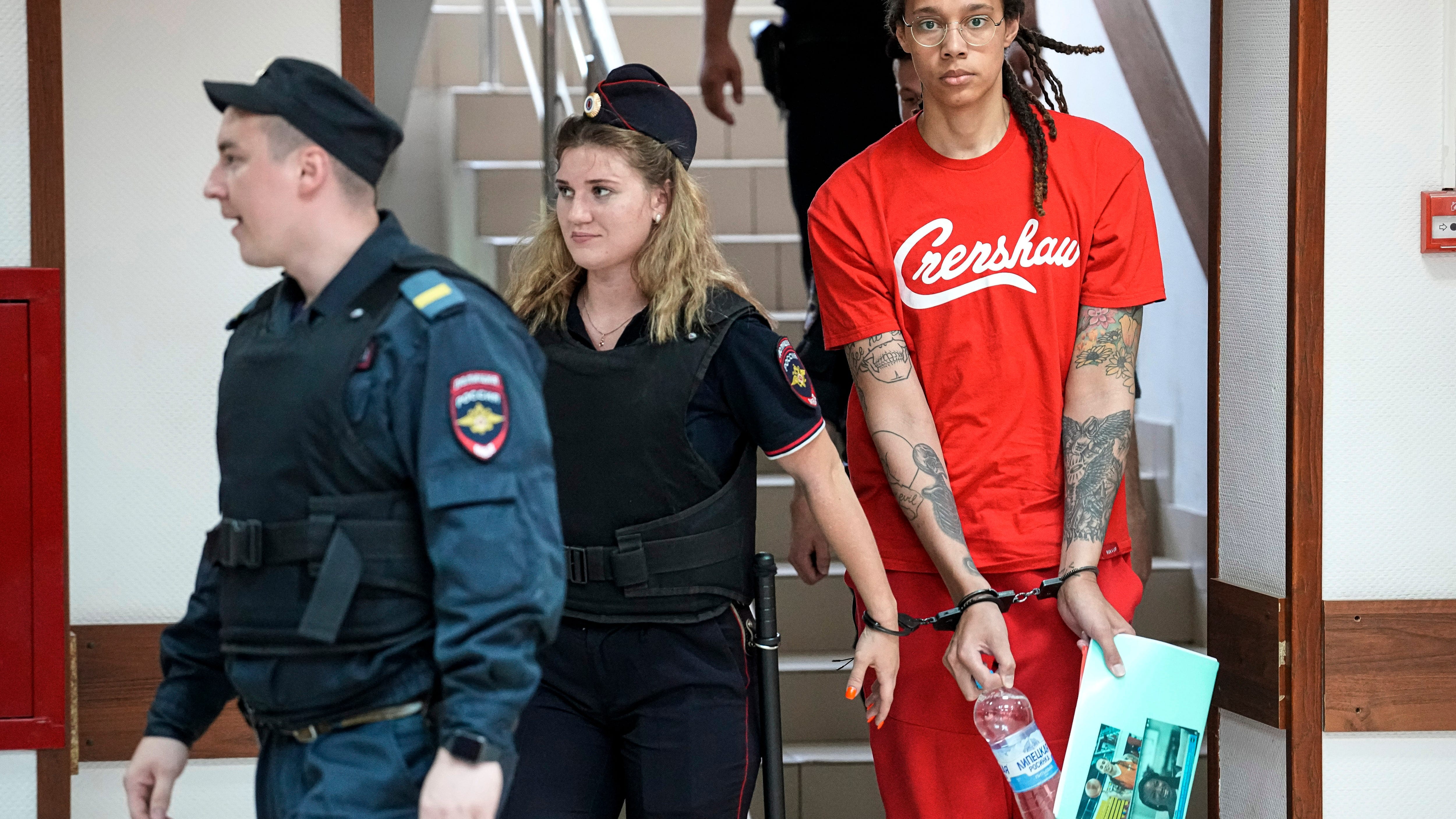 WNBA's Griner pleads guilty at her drug trial in Russia