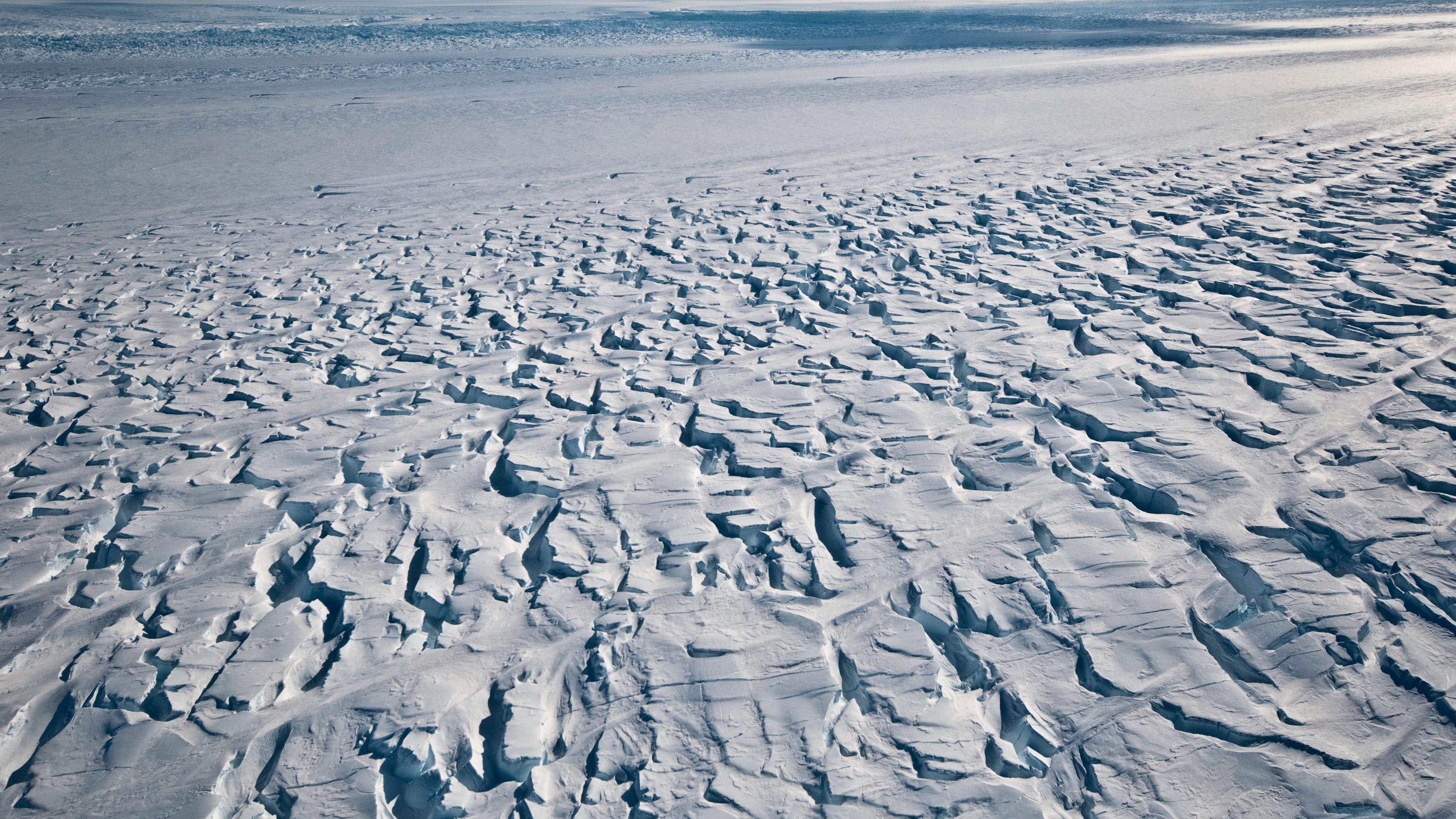 Ice shelf protecting Antarctic glacier is breaking up faster