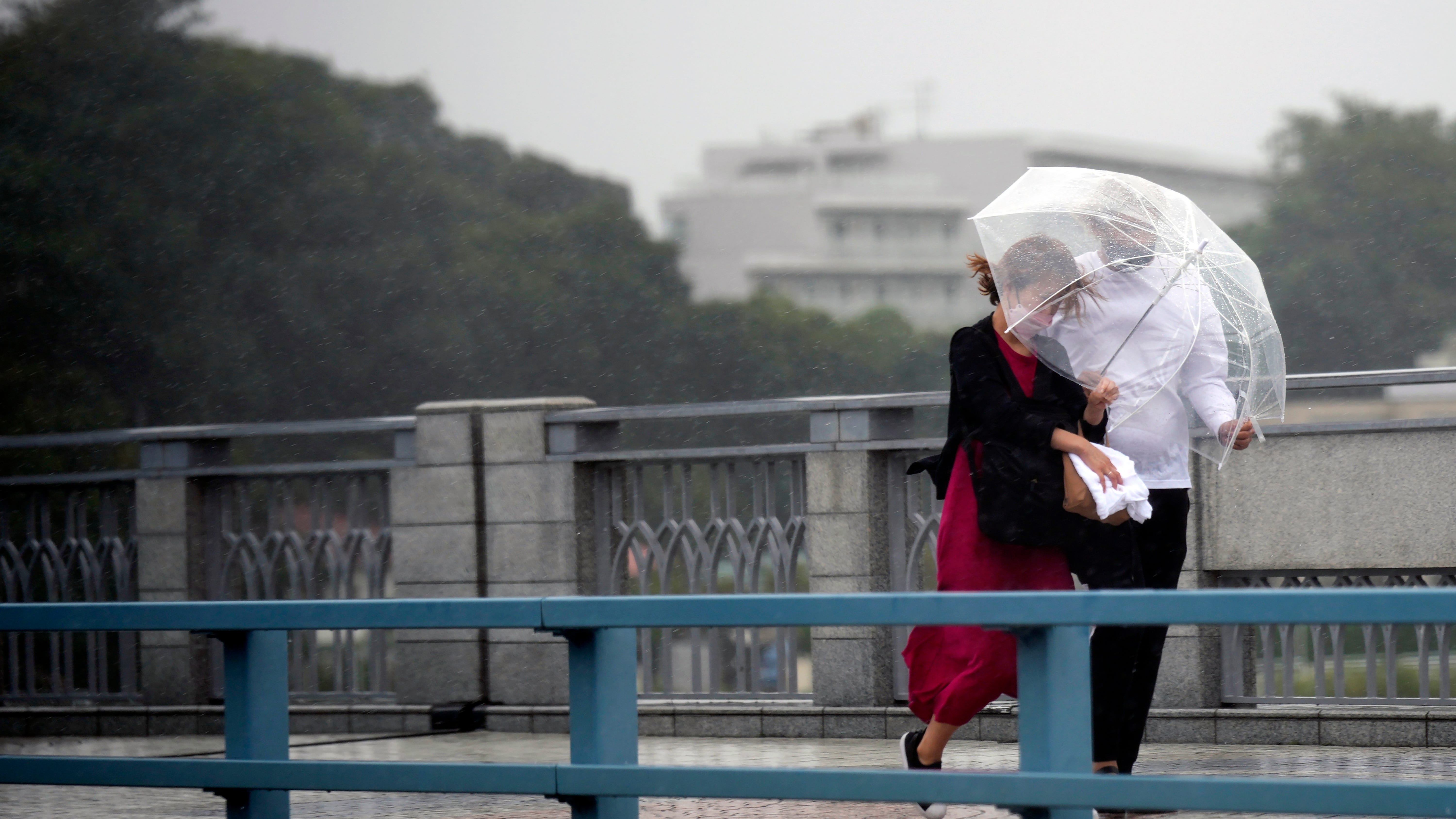 Storm damages space center in Japan, 130K still lack power