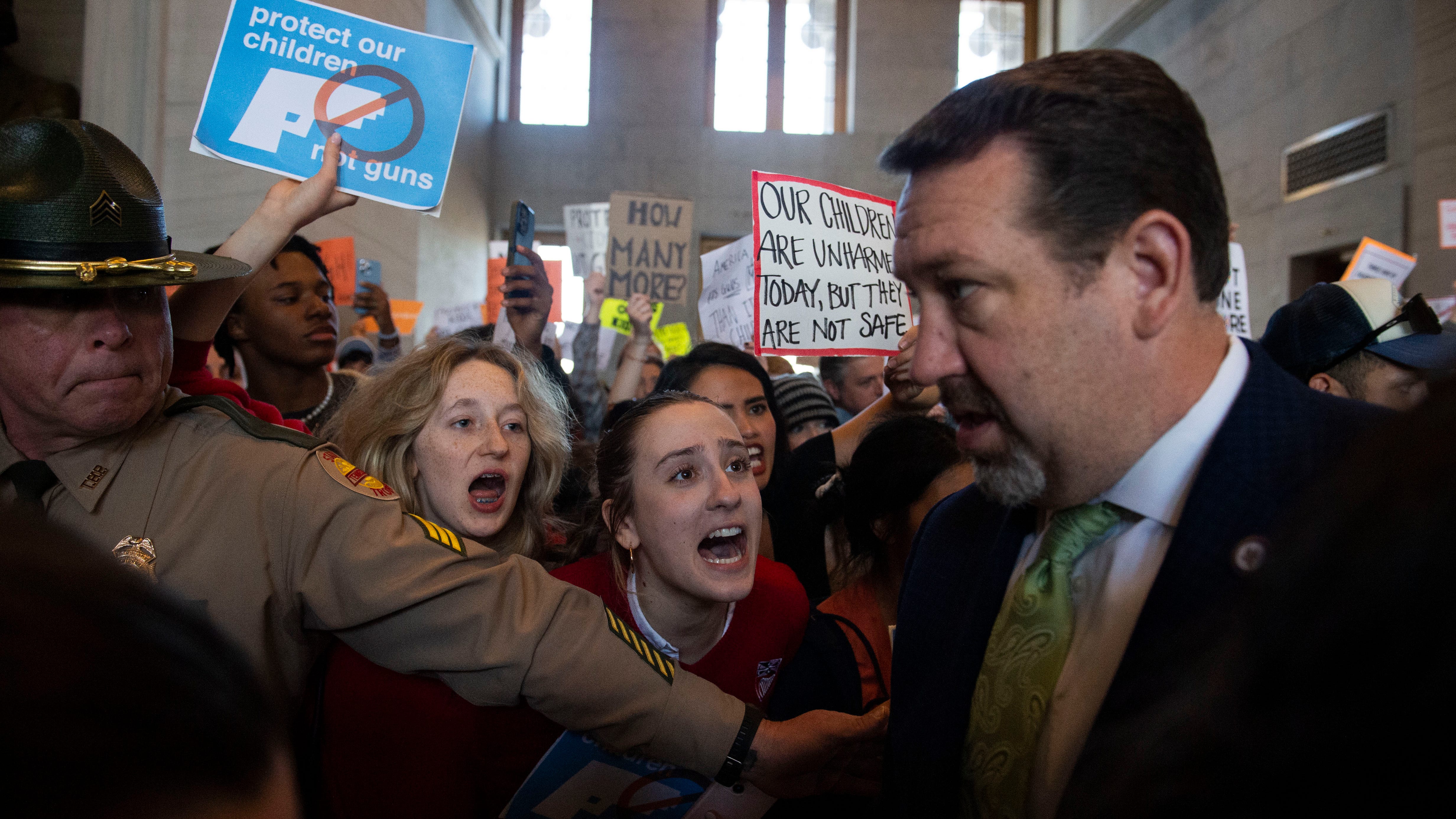 Protesters seek gun control after Nashville school shooting