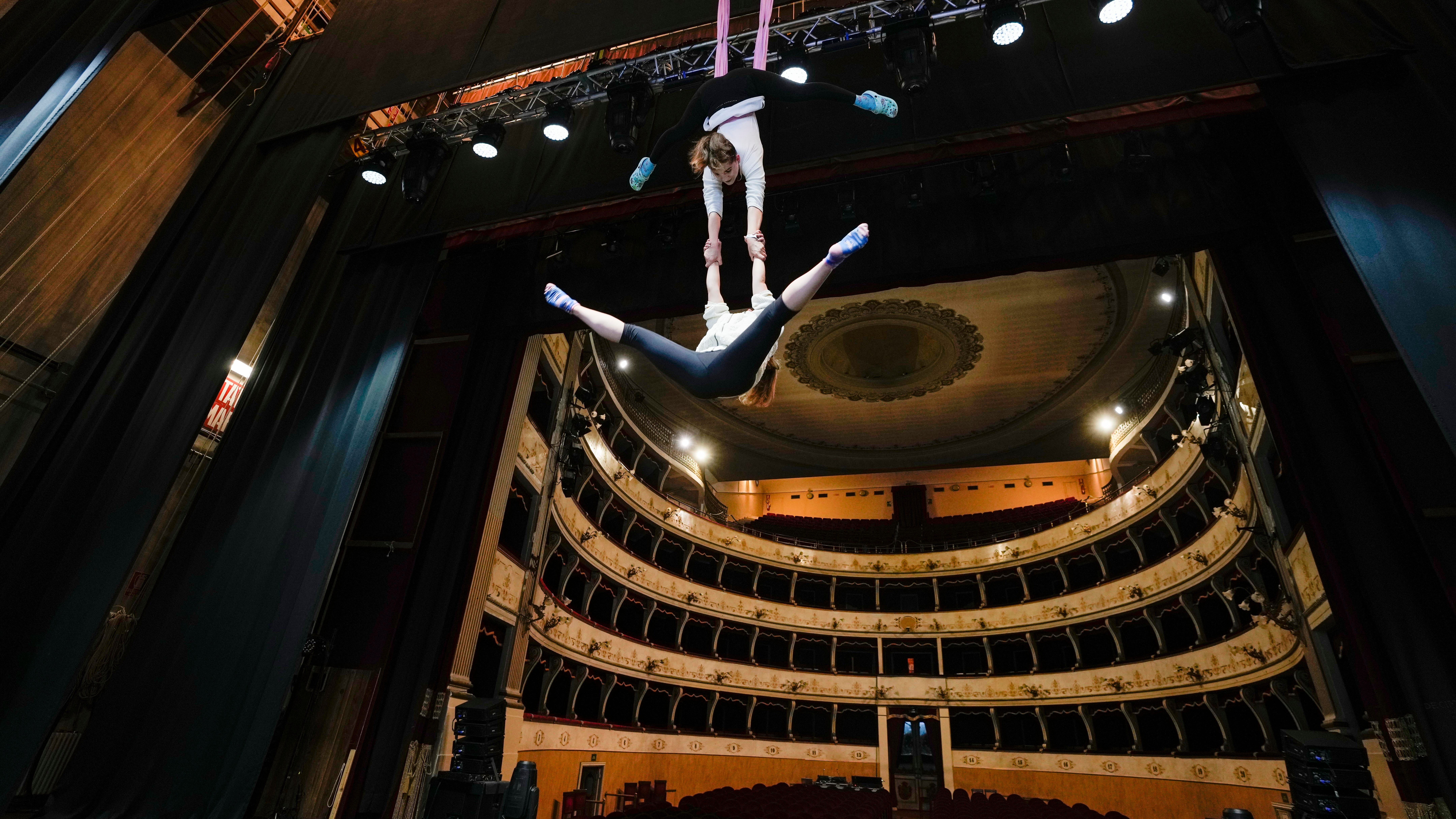 Ukrainian circus comes to town, and stays in Italy, amid war