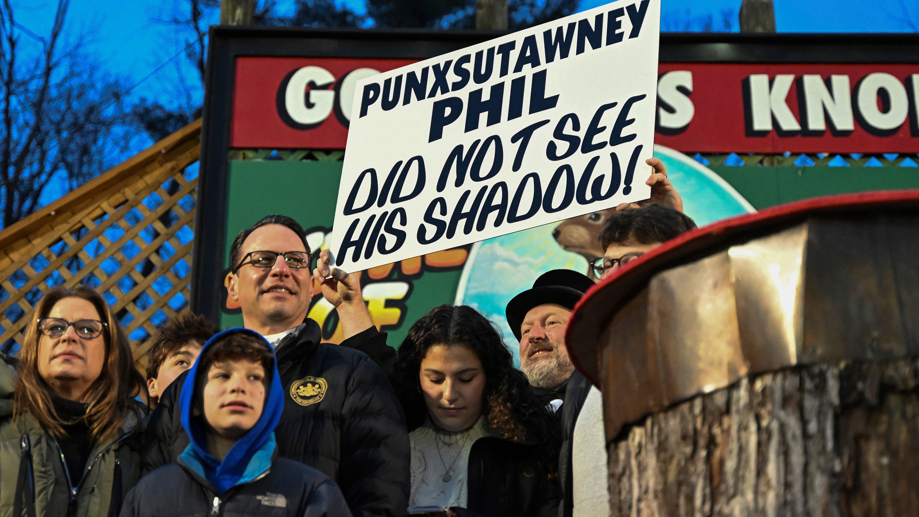 Punxsutawney Phil predicts an early spring at Groundhog Day festivities