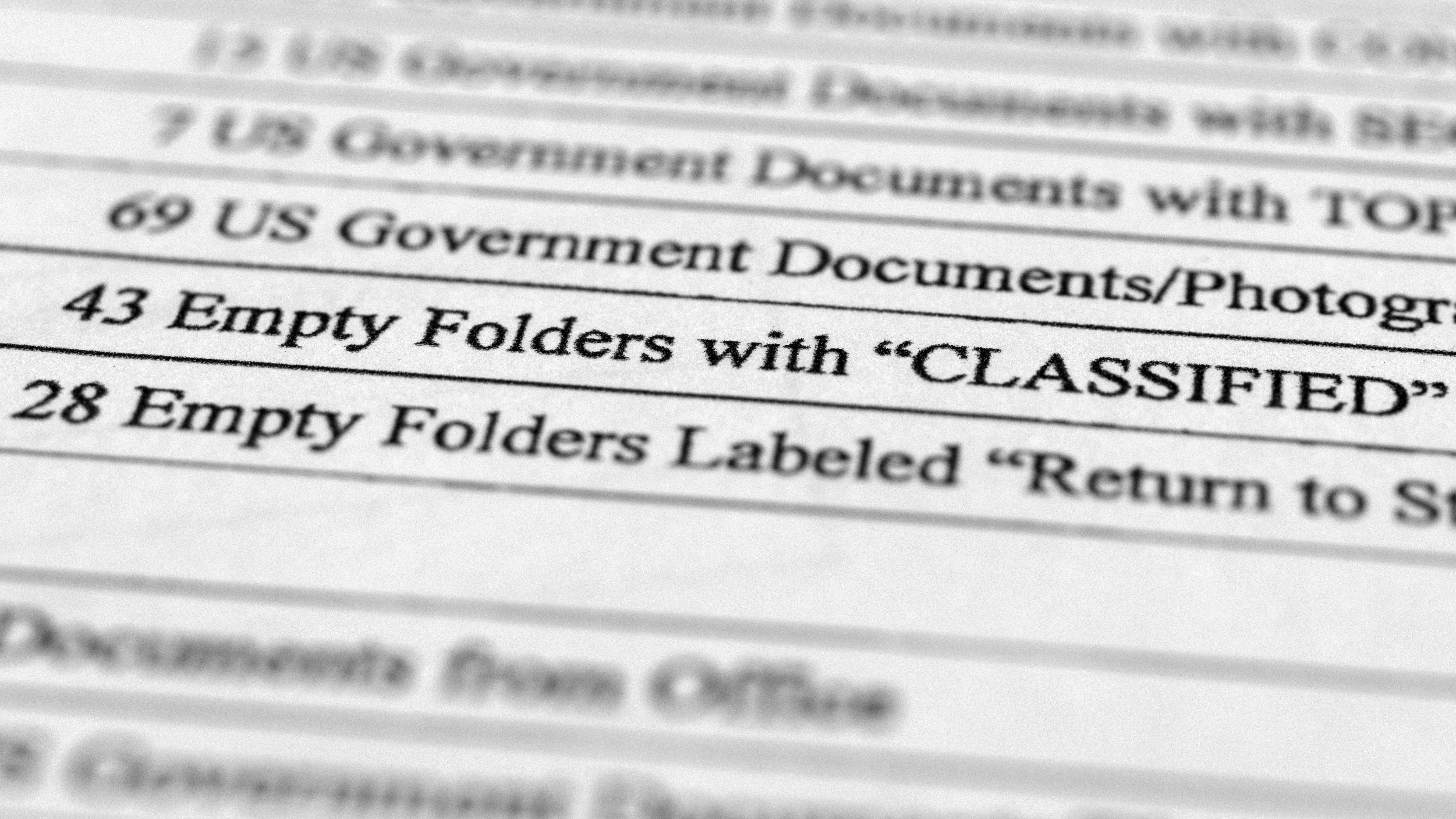 Trump search inventory reveals new details from FBI seizure