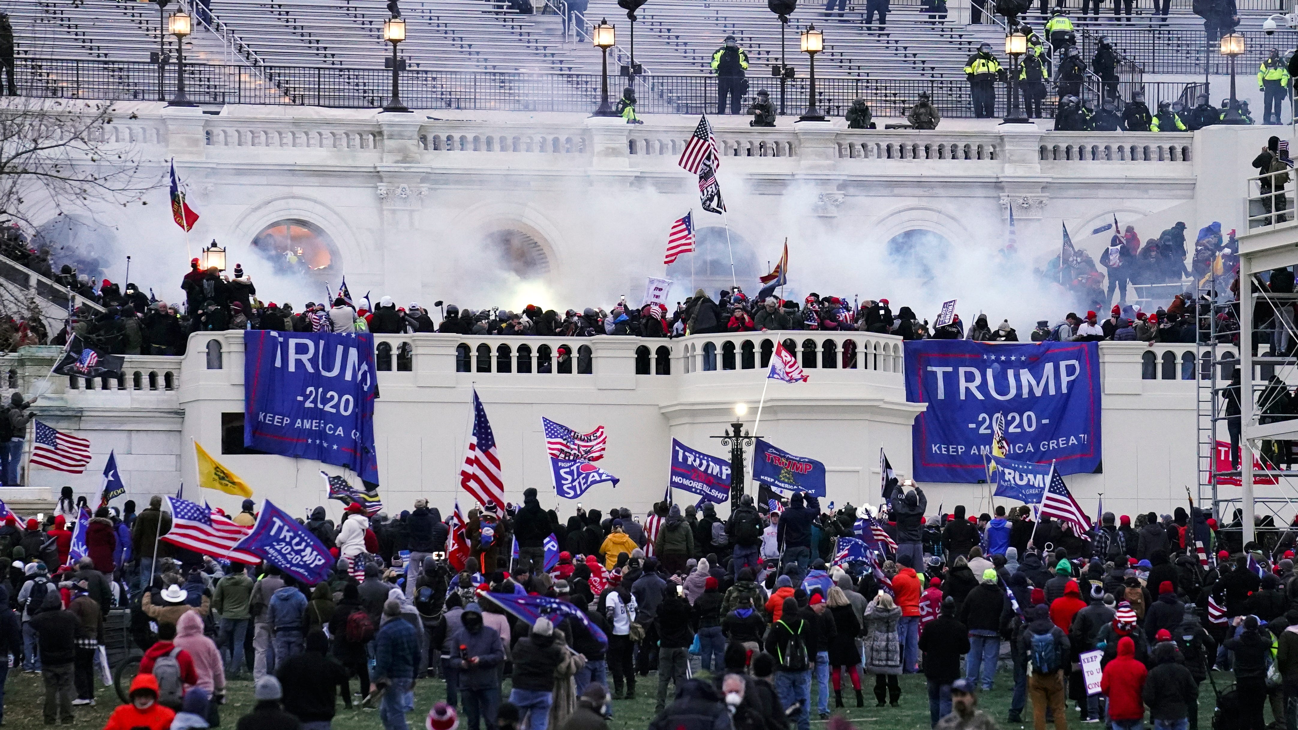 QAnon follower who attacked police at Capitol gets prison