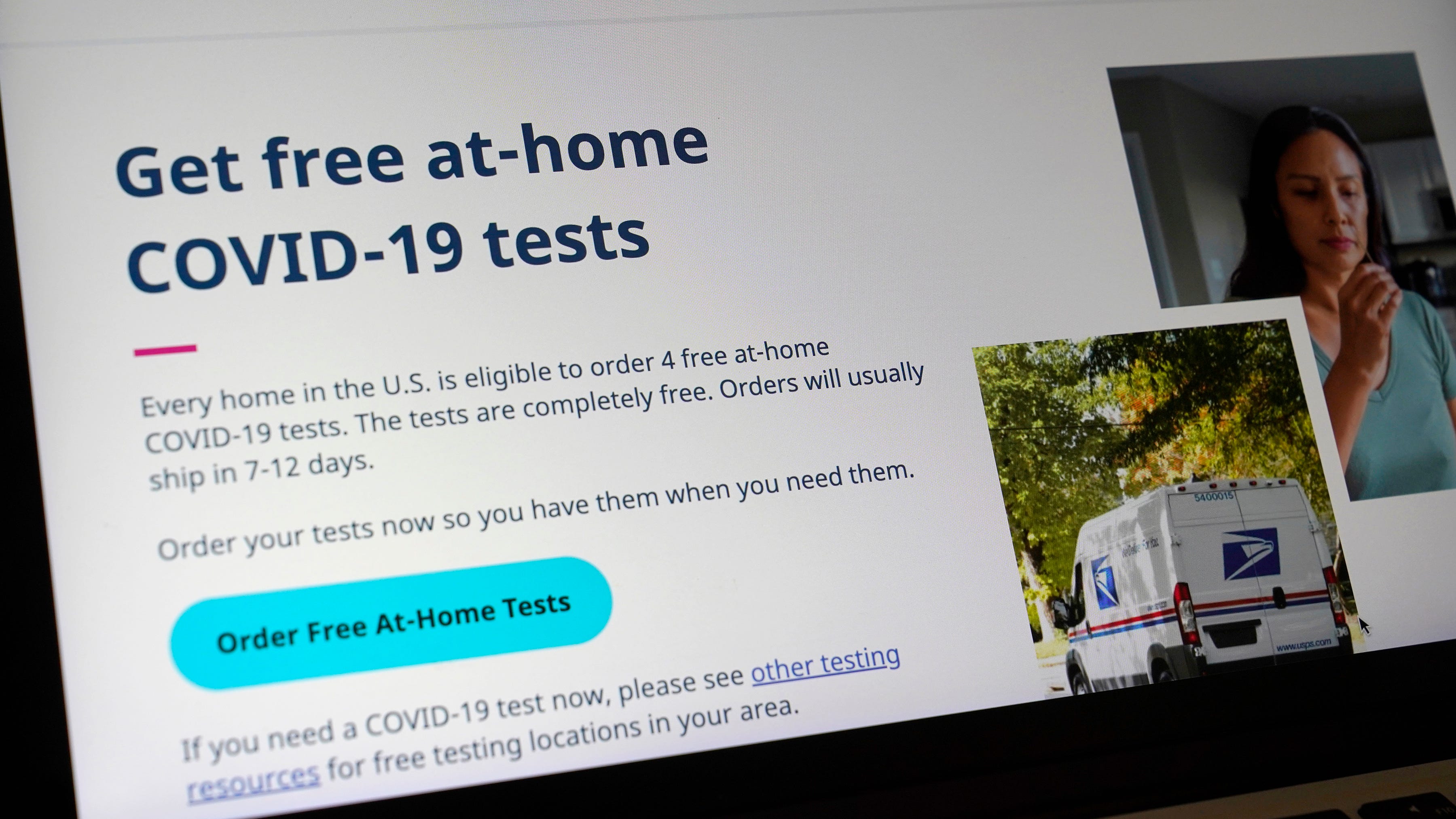 US begins offering 1B free COVID tests, but many more needed