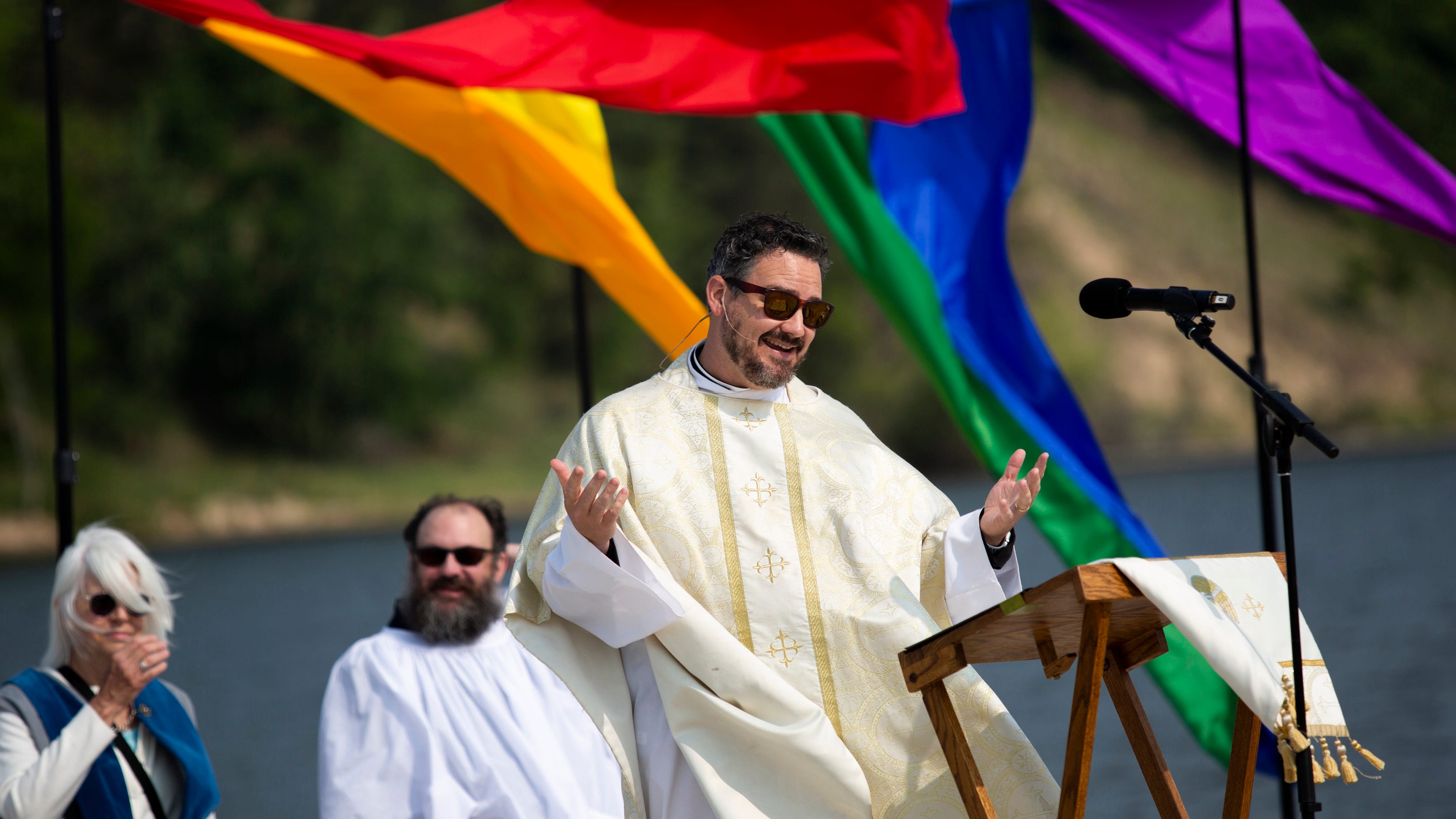 Midwest small town's Pride festival attracts thousands who reject far-right local politics