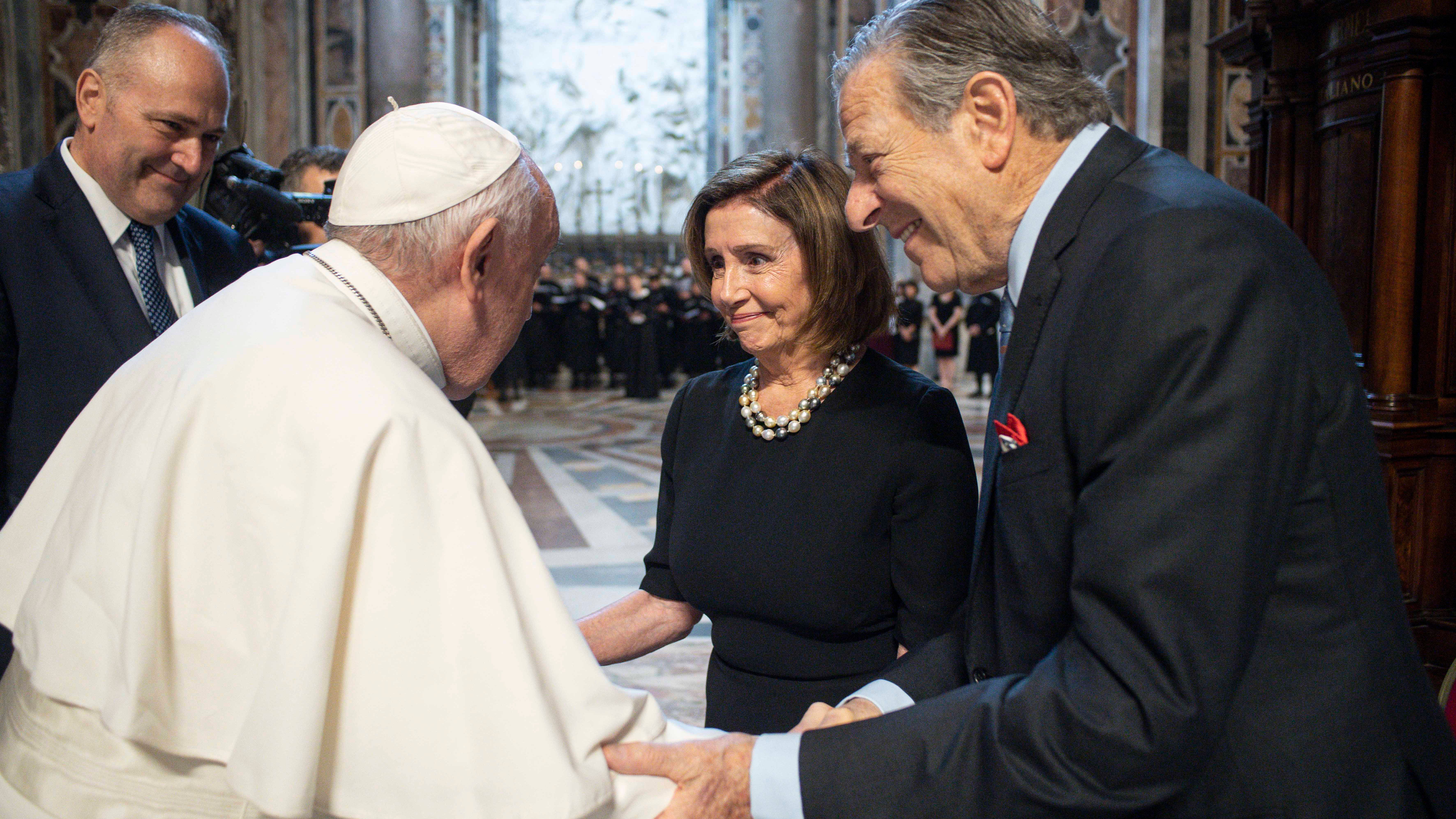 Pelosi receives Communion in Vatican amid abortion debate