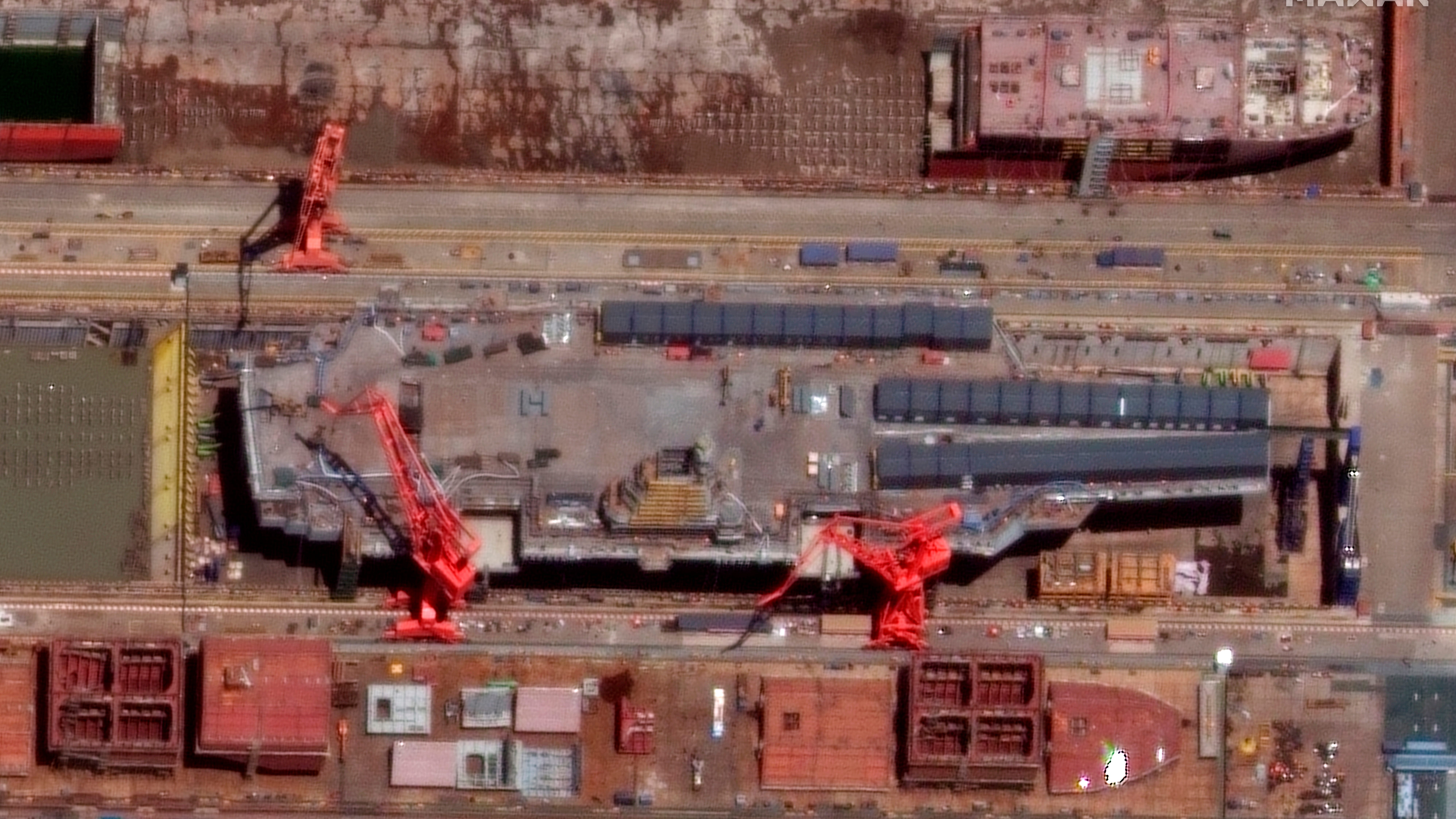 Satellite images suggest new Chinese carrier close to launch