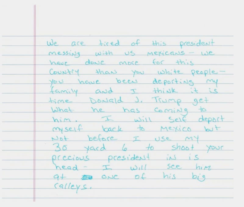 Trump Threat Letters