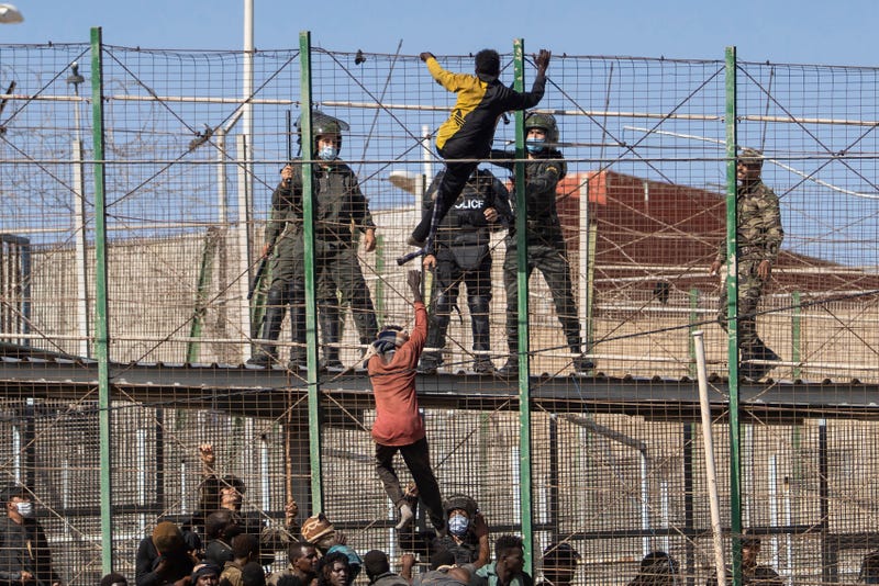 Spain Morocco Migrants