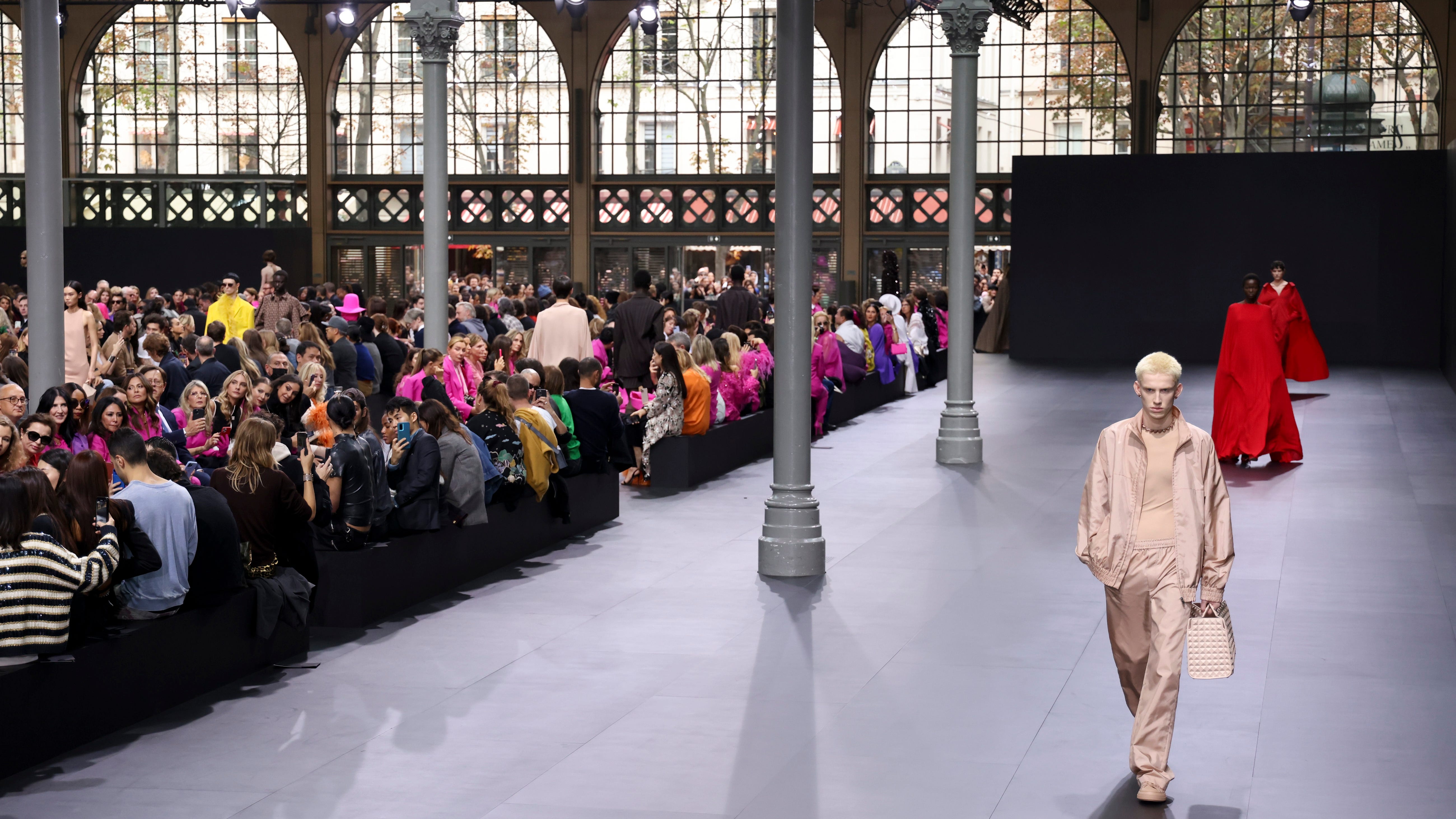 Glitzy Valentino show sees Paris Fashion Week at fever pitch