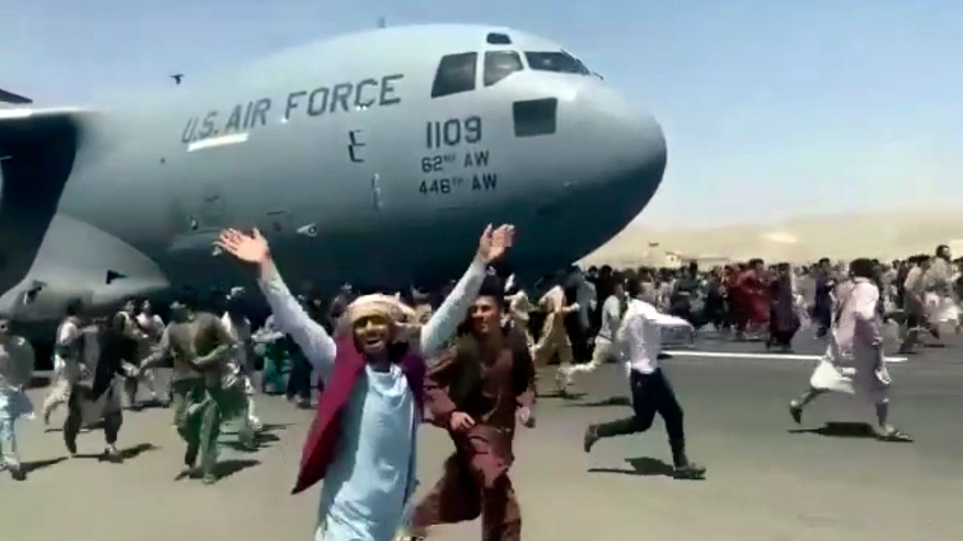 Kabul airport plunges into chaos as Taliban patrols capital