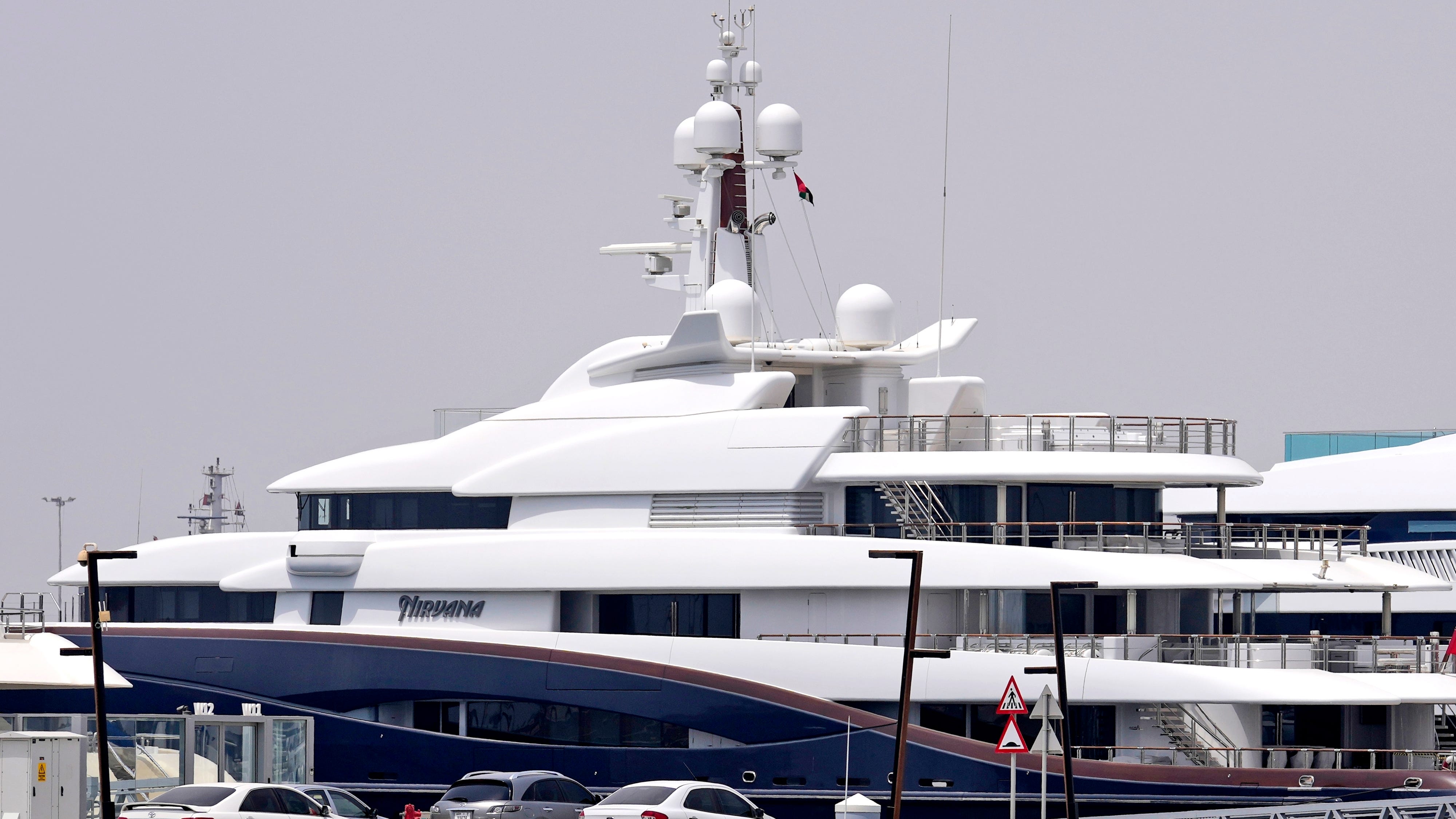 Yacht of wealthiest Russian oligarch docked in haven Dubai