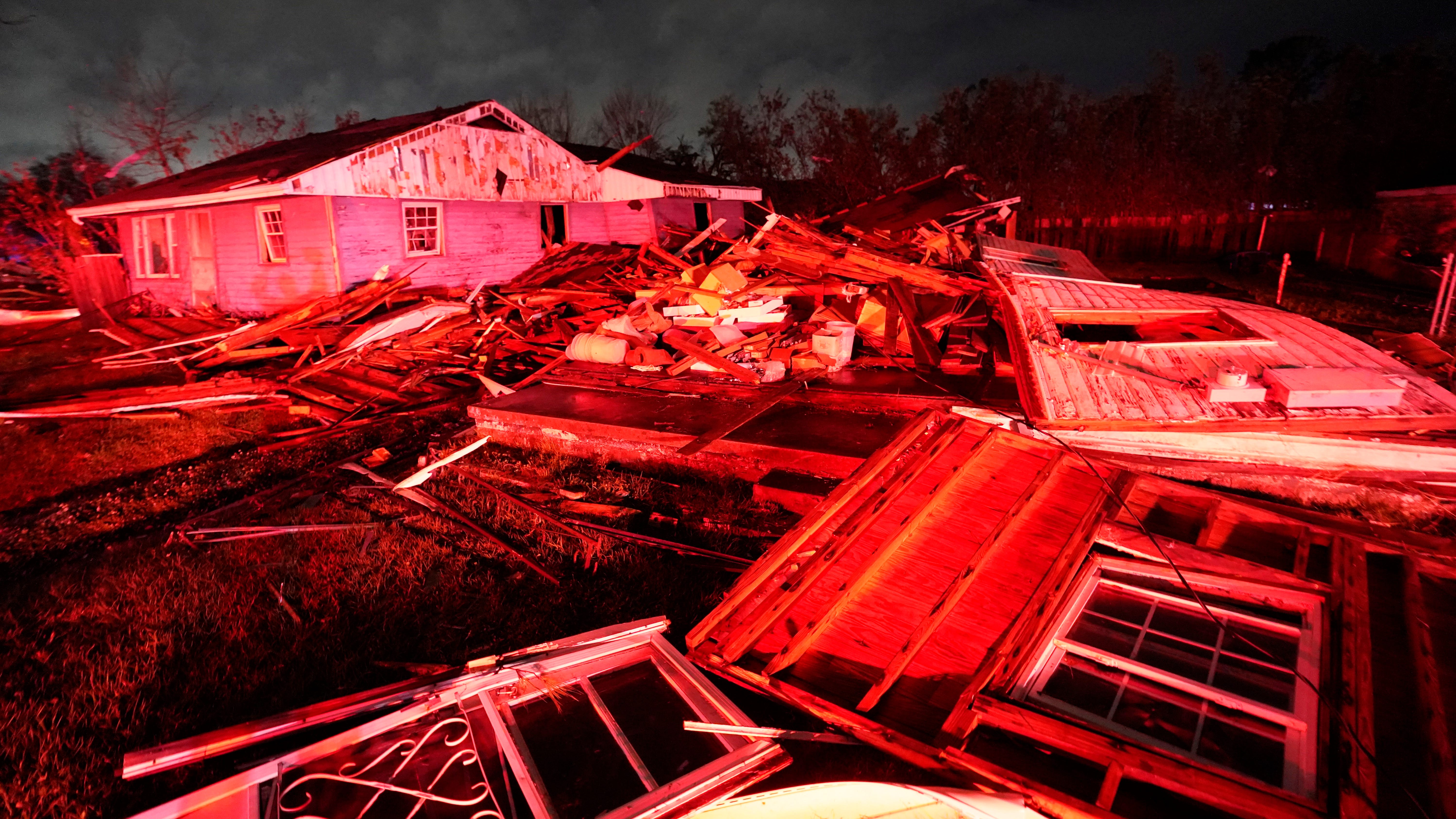 Girl survives tornado that dropped house onto street