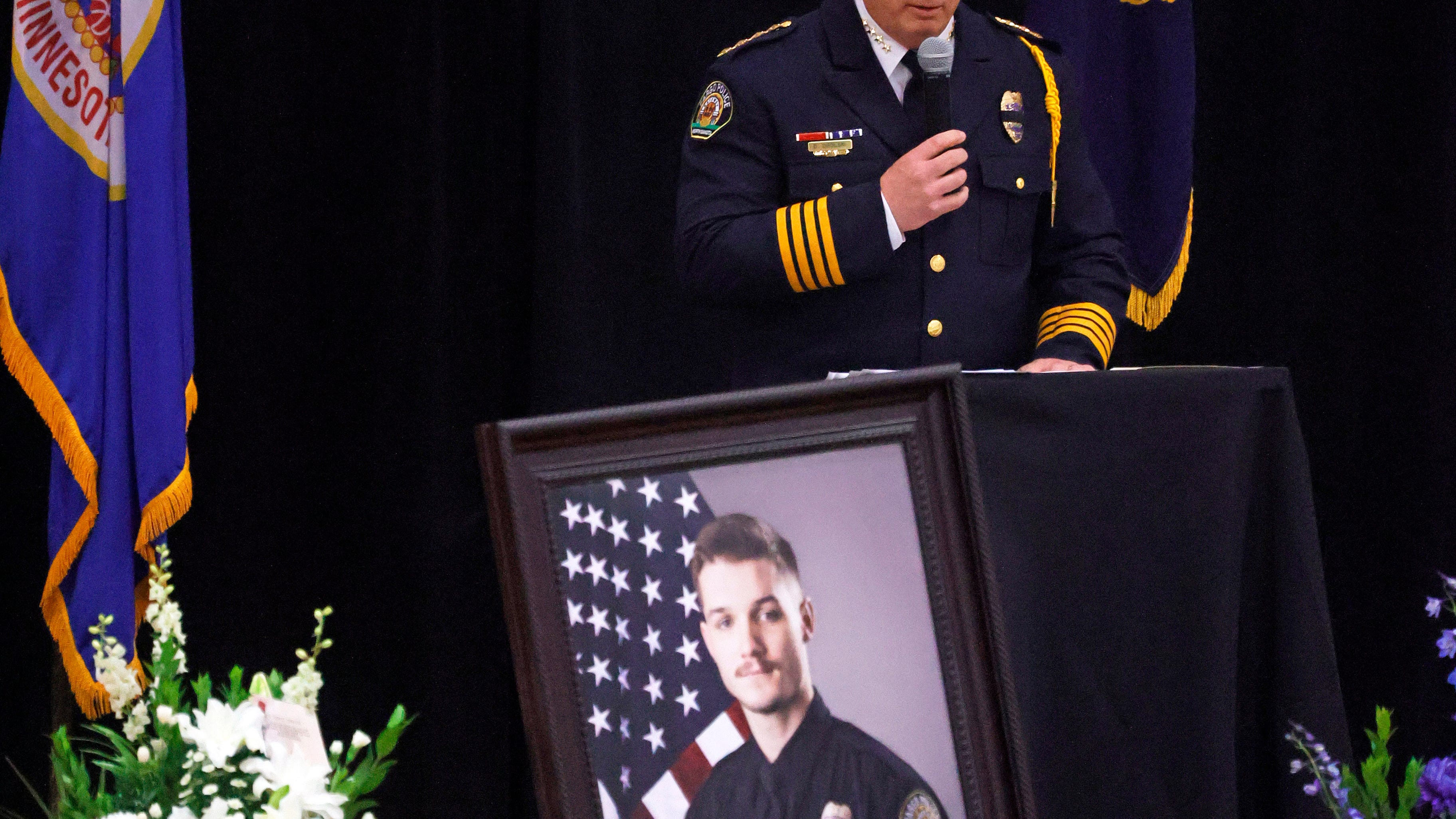 Fargo officer killed in ambush remembered as 'brave young man'