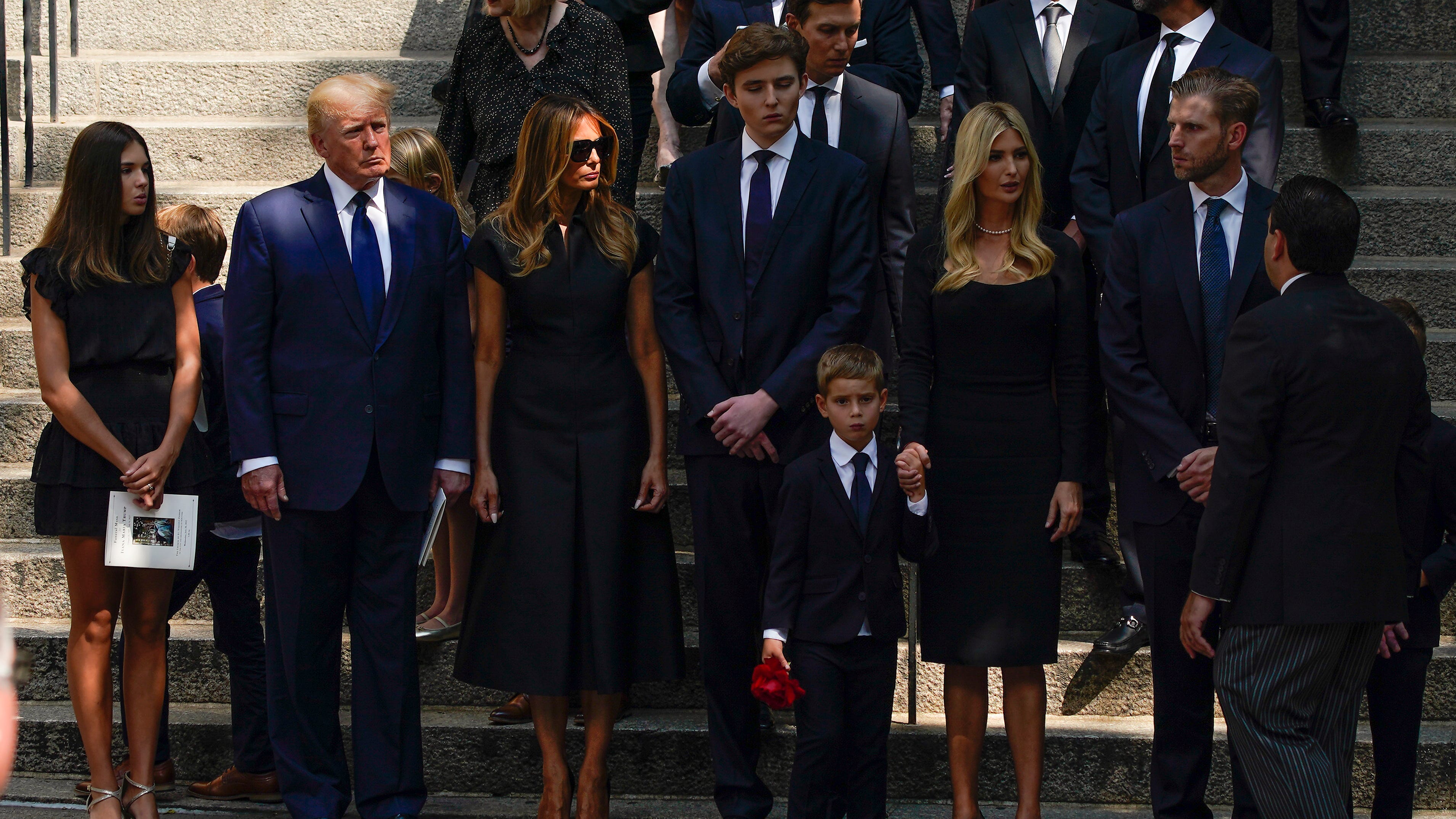 Funeral held for Ivana Trump; ex-president pays tribute
