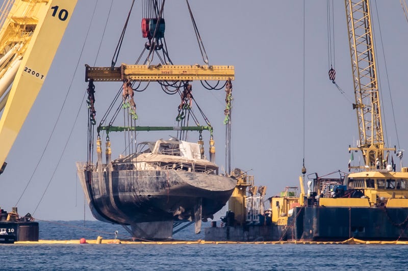 APTOPIX Italy Britain Superyacht