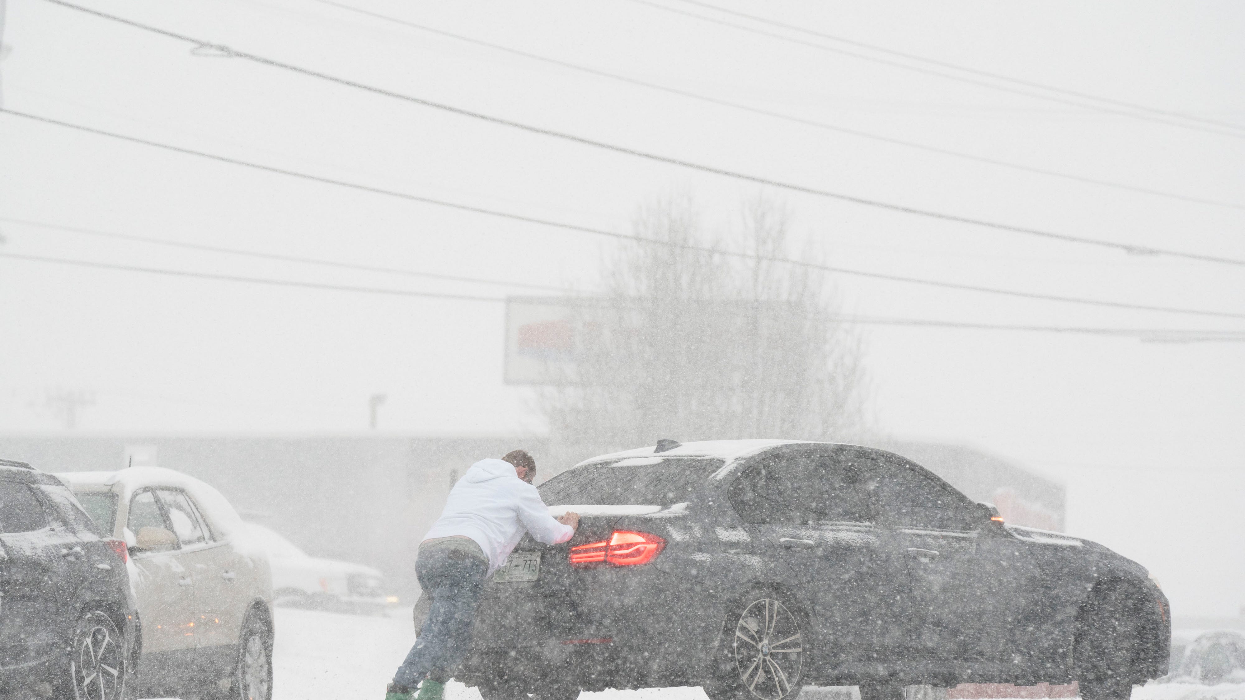 Winter storm blanketing parts of South with snow, ice