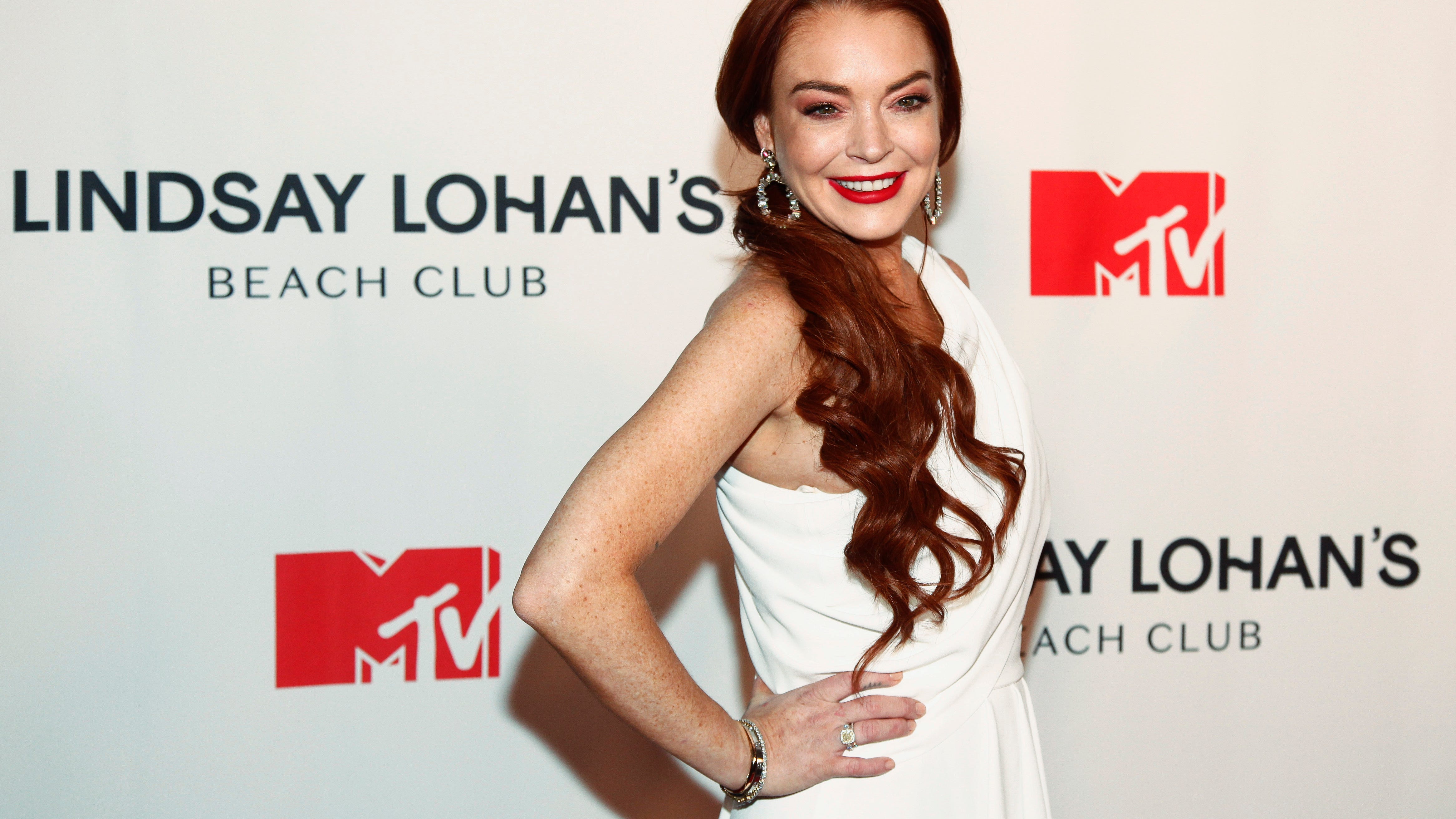Actress Lindsay Lohan celebrates birthday as married woman