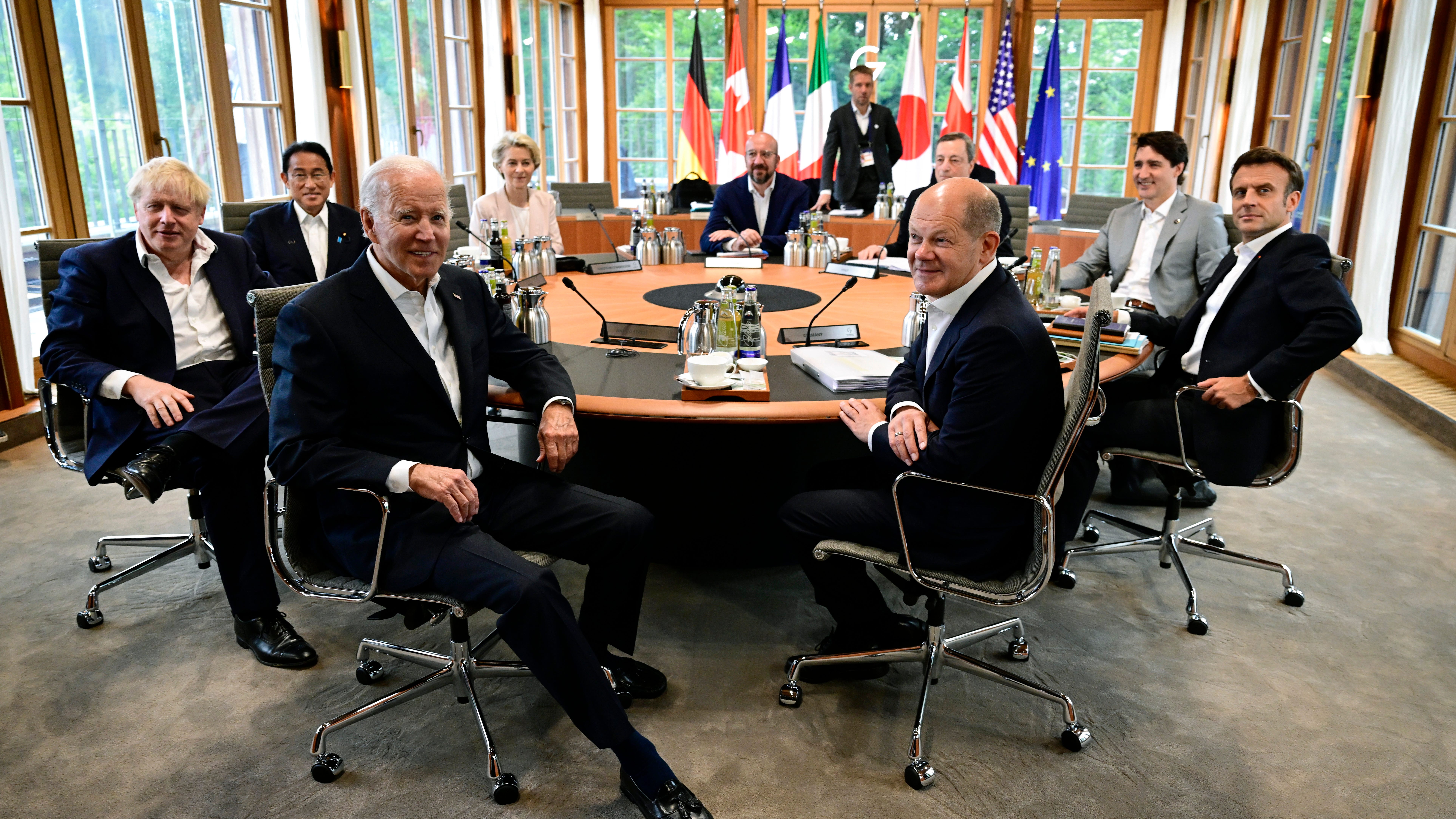 G-7 leaders united behind Ukraine, aim at Kremlin oil money