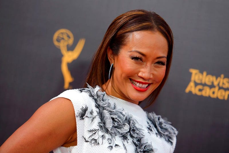 Carrie Ann Inaba arrives at night two of the Creative Arts Emmy Awards at the Microsoft Theater in Los Angeles