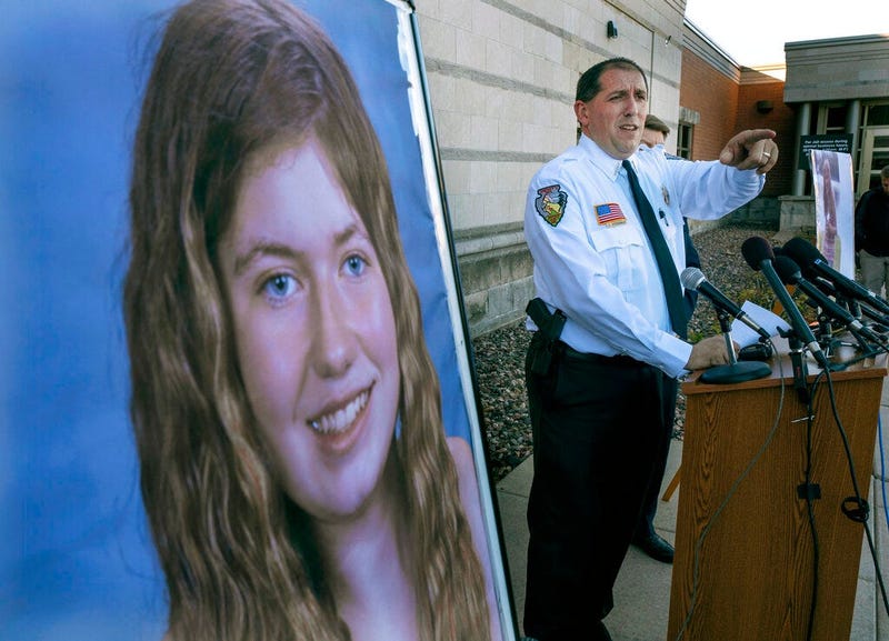 Barron County Sheriff Chris Fitzgerald speaks during a news conference about 13-year-old Jayme Closs