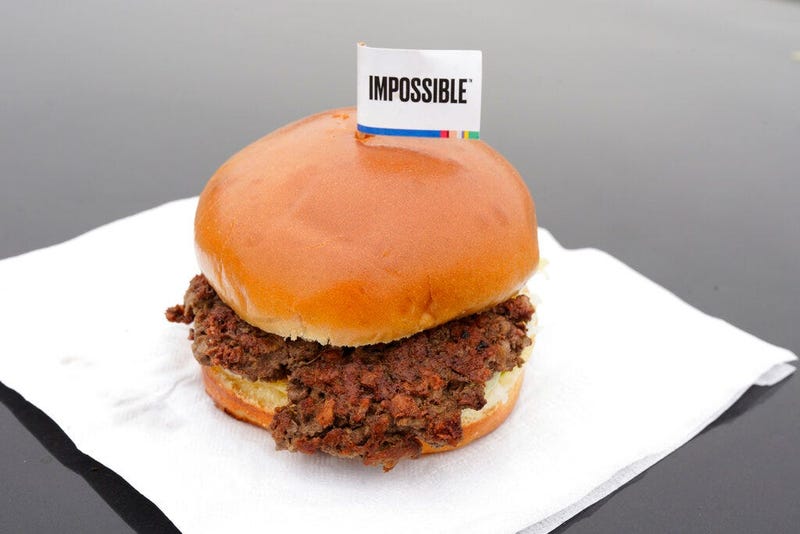 The Impossible Burger, a plant-based burger containing wheat protein, coconut oil and potato protein among it's ingredients