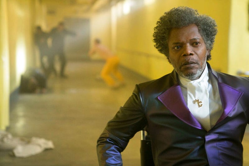 This image released by Universal Pictures shows Samuel L. Jackson in a scene from M. Night Shyamalan's "Glass."
