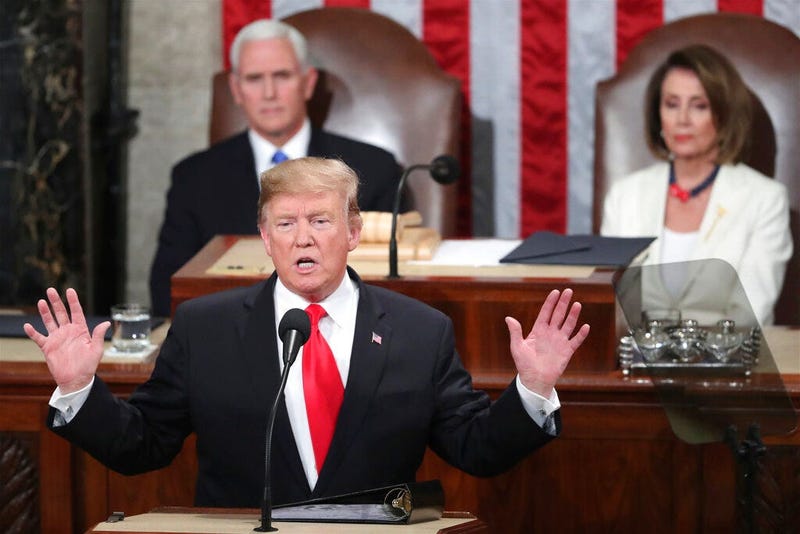 President Donald Trump delivers his State of the Union address to a joint session of Congress