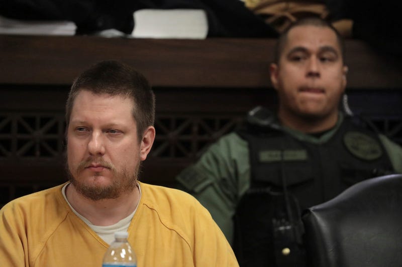 In this Jan. 18, 2019 file photo, former Chicago police Officer Jason Van Dyke attends his sentencing hearing at the Leighton Criminal Court Building in Chicago