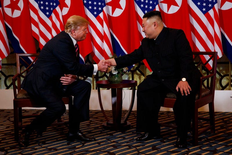 President Donald Trump meets North Korean leader Kim Jong Un, Wednesday, Feb. 27, 2019, in Hanoi.