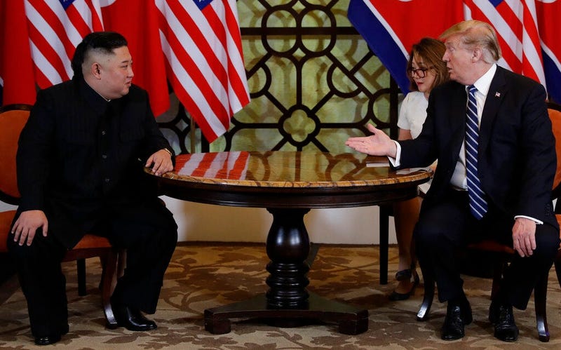 President Donald Trump meets North Korean leader Kim Jong Un, Thursday, Feb. 28, 2019, in Hanoi.