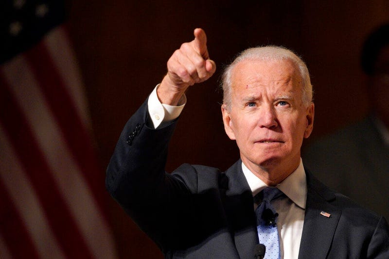 Former Vice President Joe Biden speaks at the Chuck Hagel Forum in Global Leadership, on the campus of the University of Nebraska-Omaha, in Omaha, Neb., Thursday, Feb. 28, 2019.