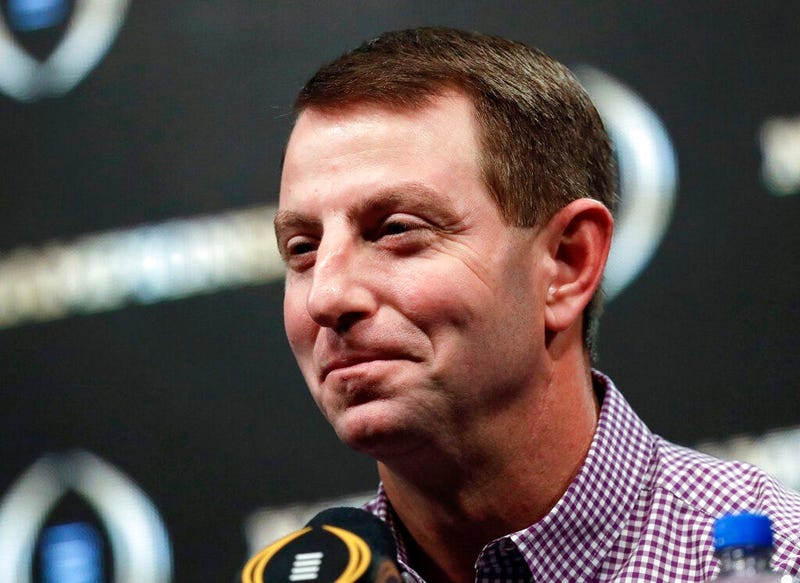 Clemson head coach Dabo Swinney