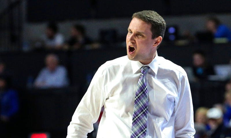 LSU coach Will Wade shouts during the first half of the team's NCAA college basketball game against Florida in Gainesville, Fla., Wednesday, March 6, 2019
