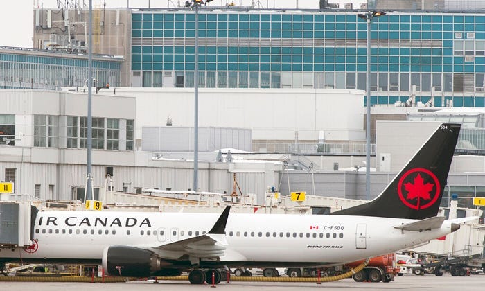 Air Canada Boeing 737 Max 8 aircraft