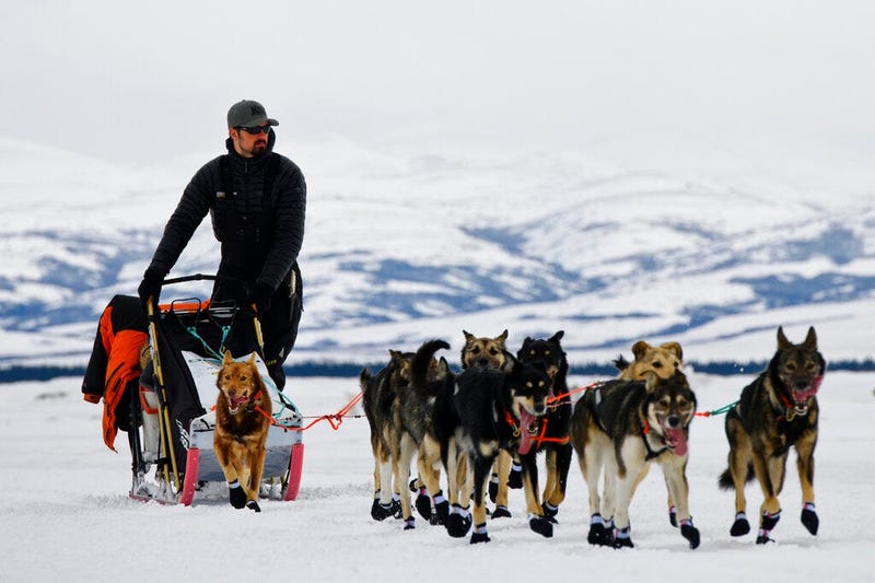 Peter Kaiser arrives at Unalakleet, Alaska