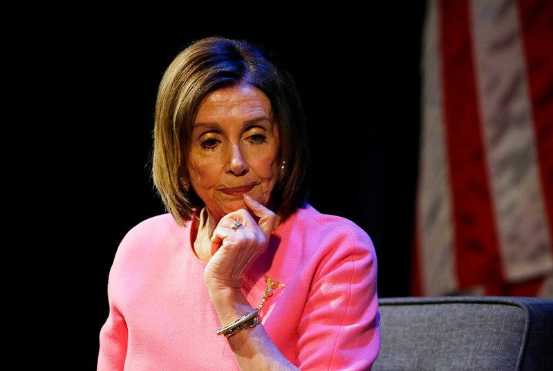 Speaker of the House Nancy Pelosi, D-Calif., listens to a question during an address at the Commonwealth Club Wednesday, May 29, 2019, in San Francisco. Speaker Pelosi spoke in her hometown about Special Counsel Robert Mueller's remarks today, President T