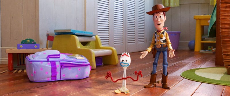 Disney/Pixar shows a scene from the movie "Toy Story 4." (
