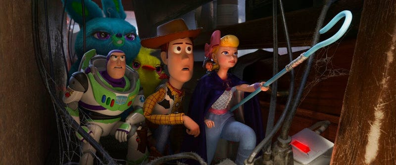 Disney/Pixar shows a scene from the movie "Toy Story 4."