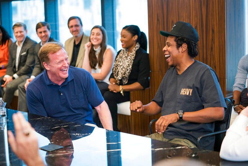 NFL Commissioner Roger Goodell and Jay-Z