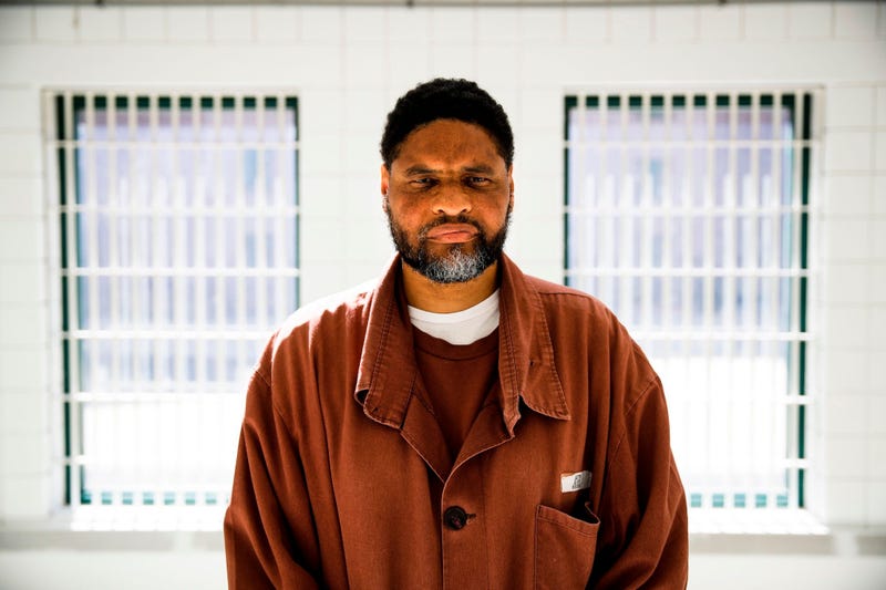 Incarcerated filmmaker Marvin poses for a portrait at the State Correctional Institution in Chester, Pa. 