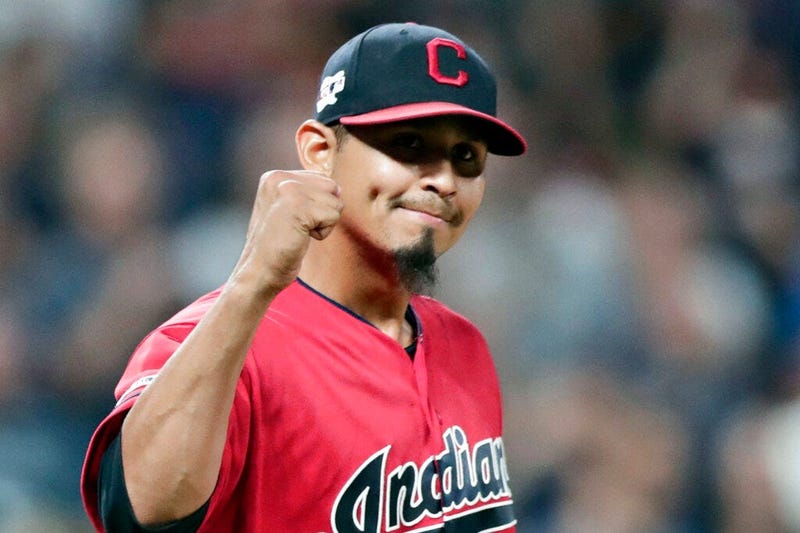Cleveland Indians relief pitcher Carlos Carrasco