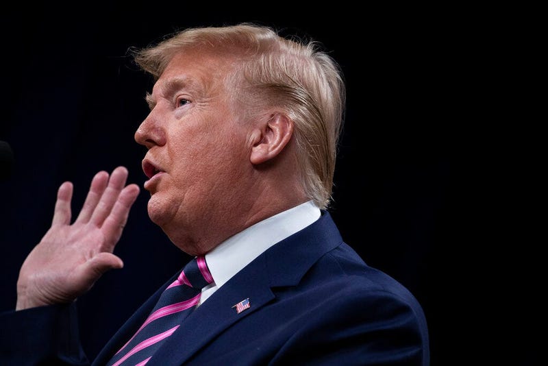 President Donald Trump speaks during the White House Summit on Child Care and Paid Leave in the South Court Auditorium on the White House complex, Thursday, Dec. 12, 2019, in Washington.