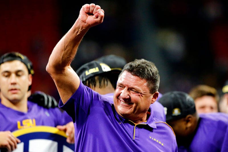 LSU head coach Ed Orgeron