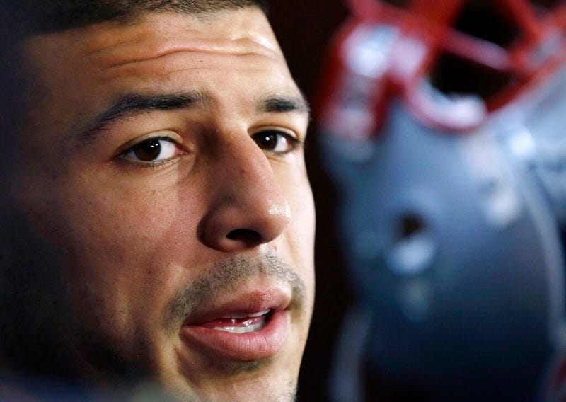 New England Patriots tight end Aaron Hernandez